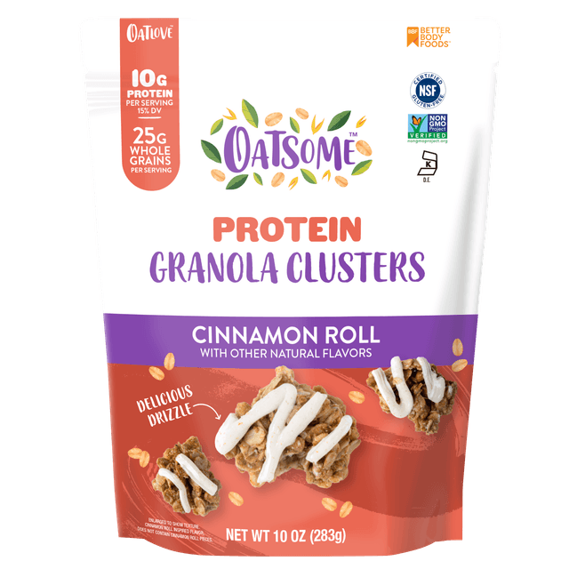 Oatsome Protein Cinnamon Roll Granola Clusters