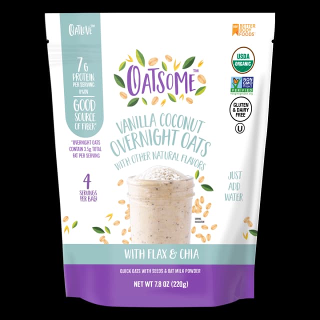 Oatsome Vanilla Coconut Overnight Oats