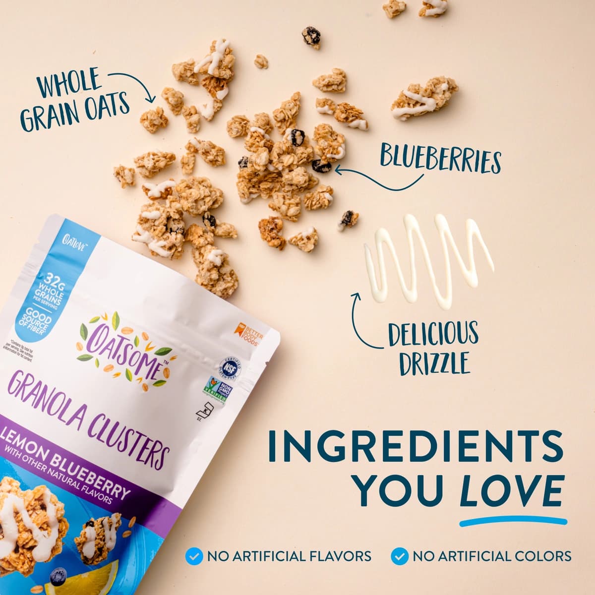 no artificial flavos and colors