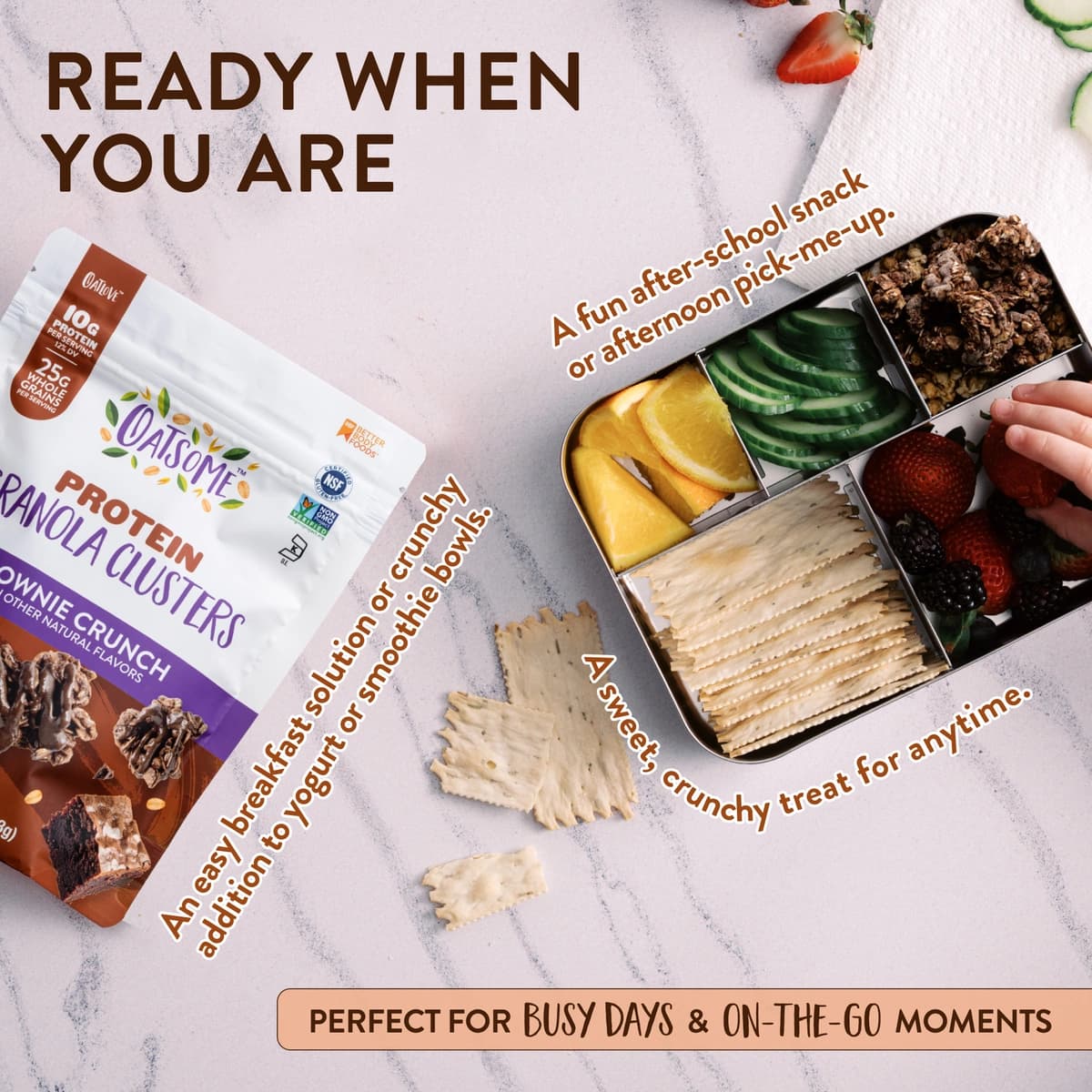 Perfect for busy days and on the go