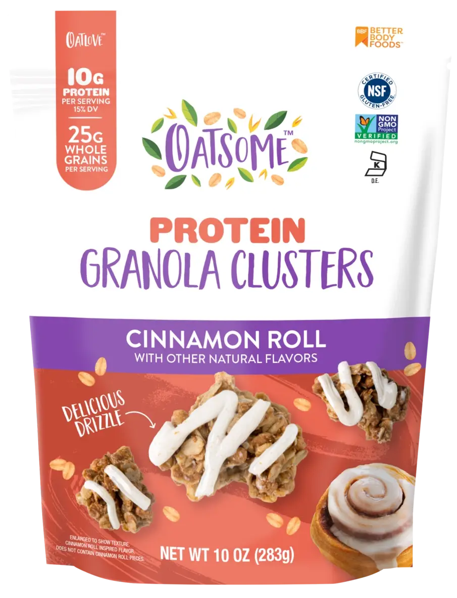 Oatsome Protein Cinnamon Roll Granola Clusters