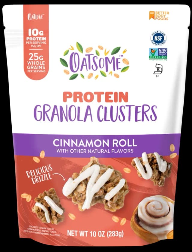 Oatsome Protein Cinnamon Roll Granola Clusters