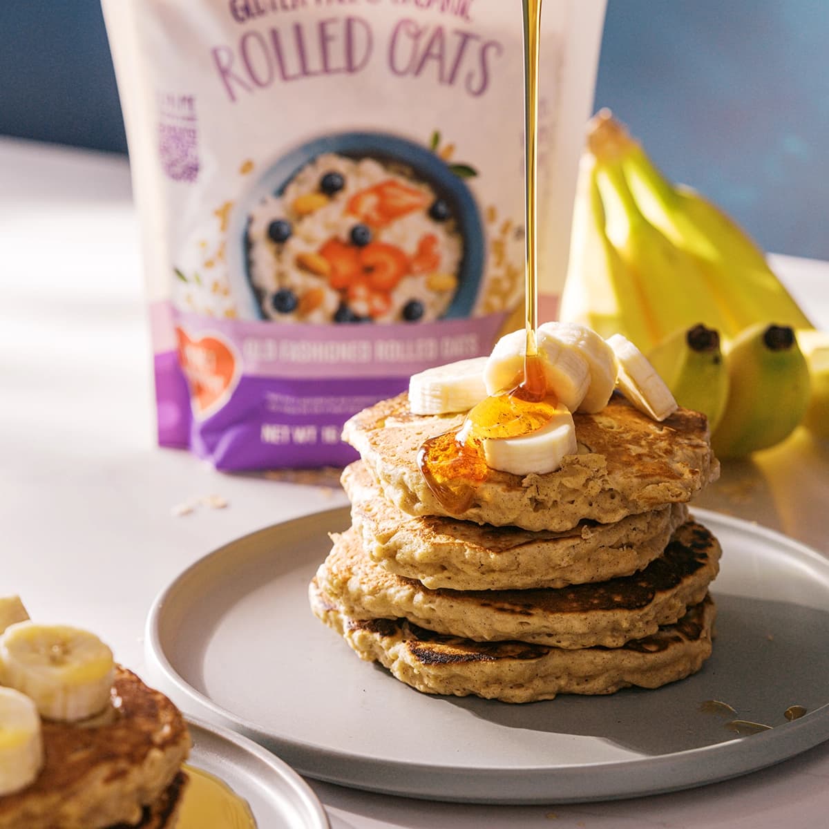 Banana Oat Pancakes
