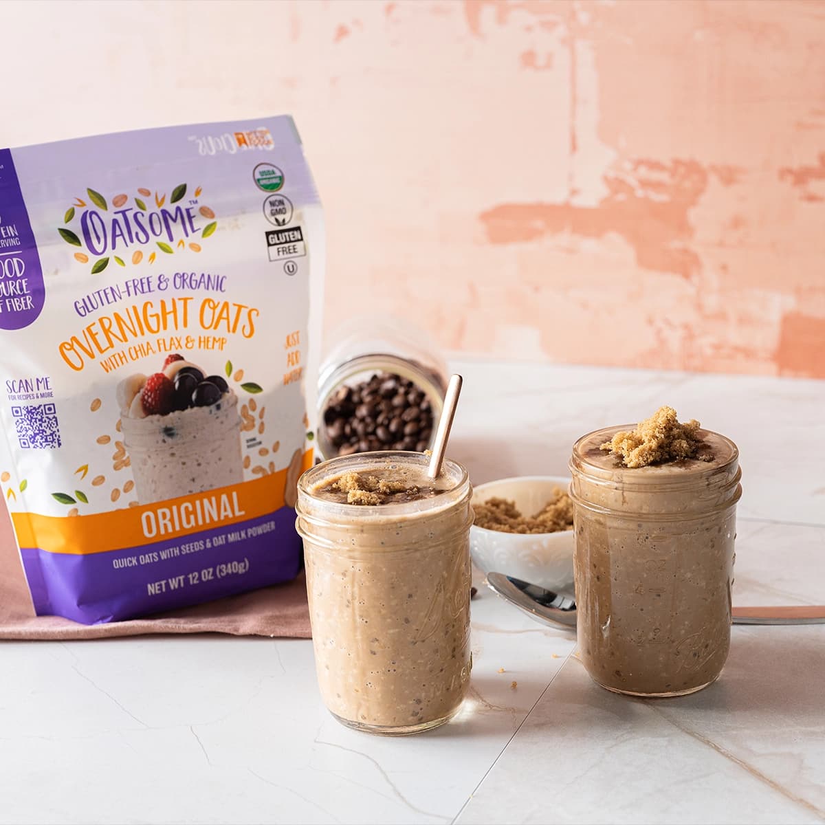 Brown Sugar Shaken Espresso Overnight Oats
