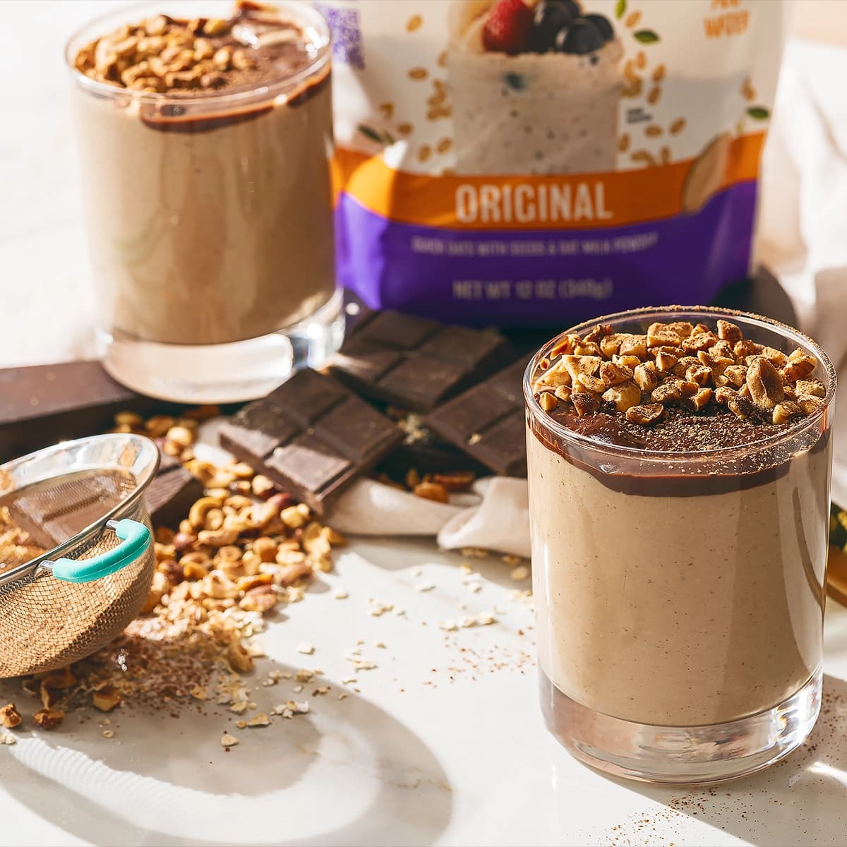 Creamy Hazelnut Overnight Oats