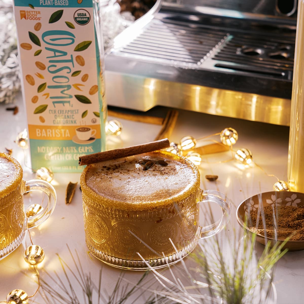 Dairy-Free Oat Nog Latte