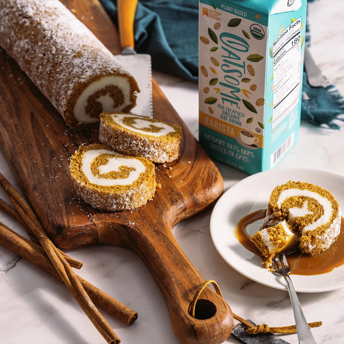 Dairy-Free Pumpkin Roll