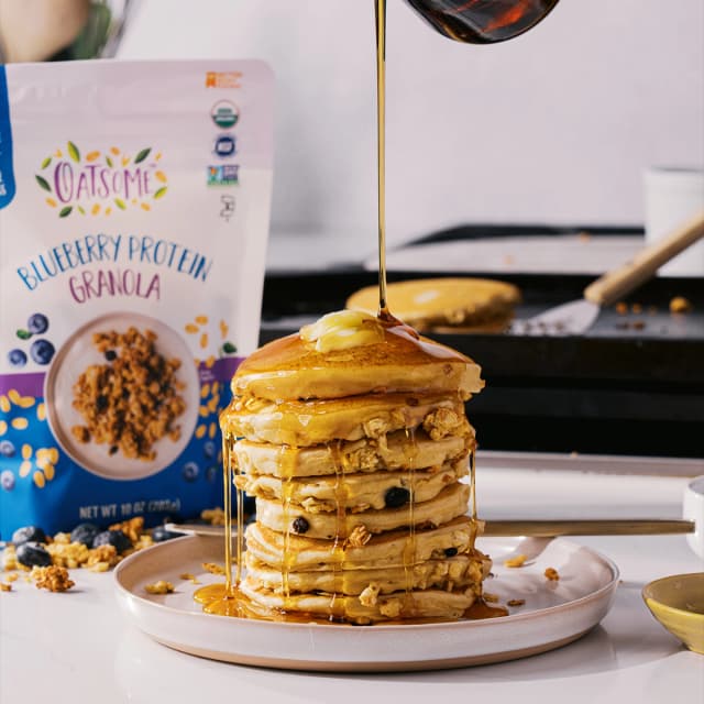 Gluten Free Granola Pancakes
