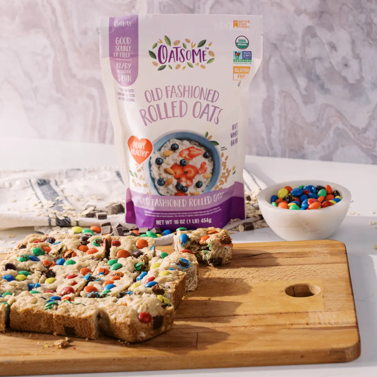 Gluten-Free Oatmeal Cookie Bars