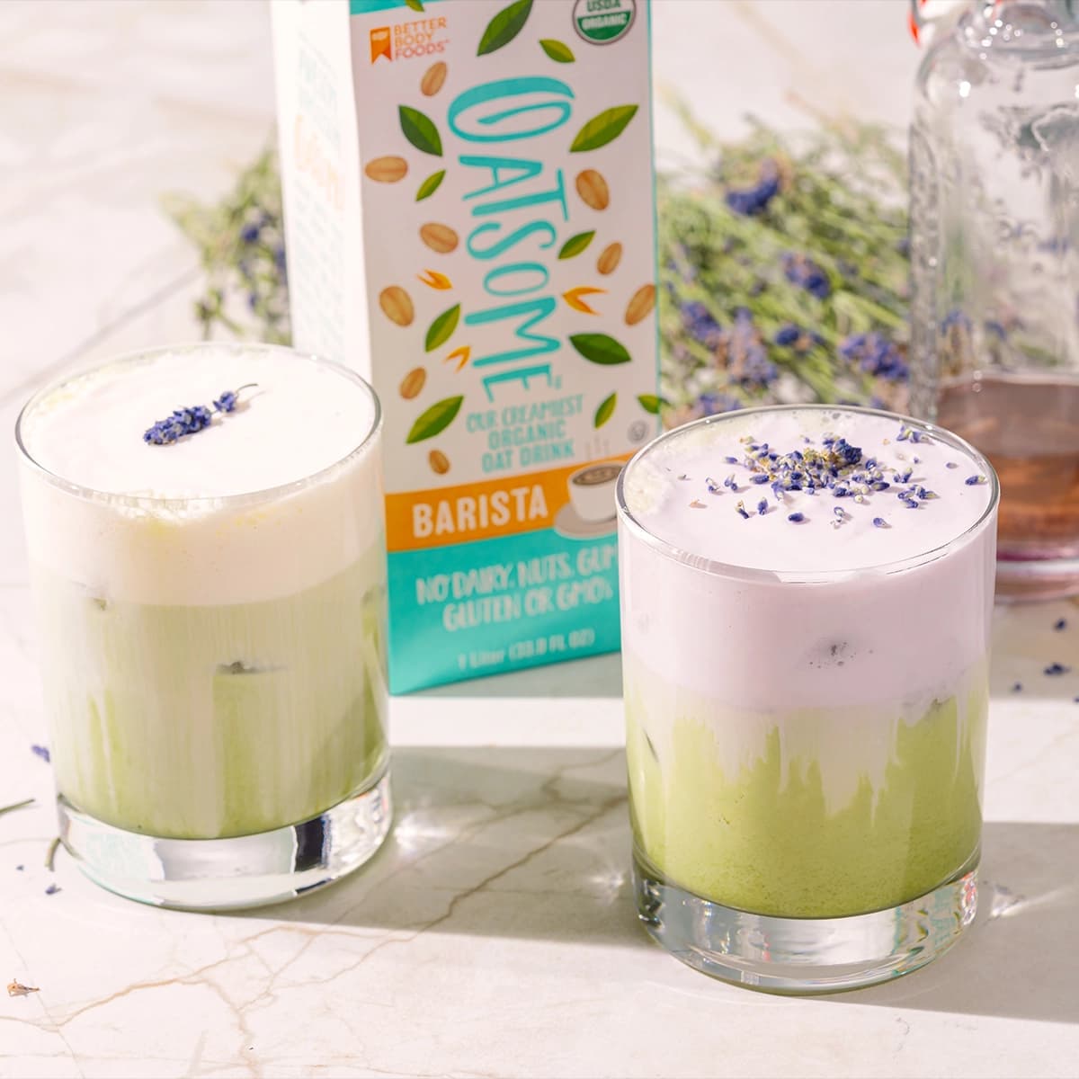 Iced Lavender Matcha