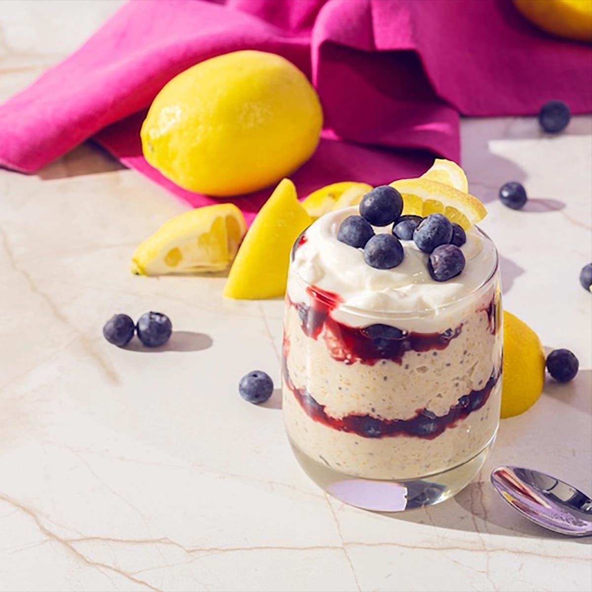 Lemon Blueberry Overnight Oats