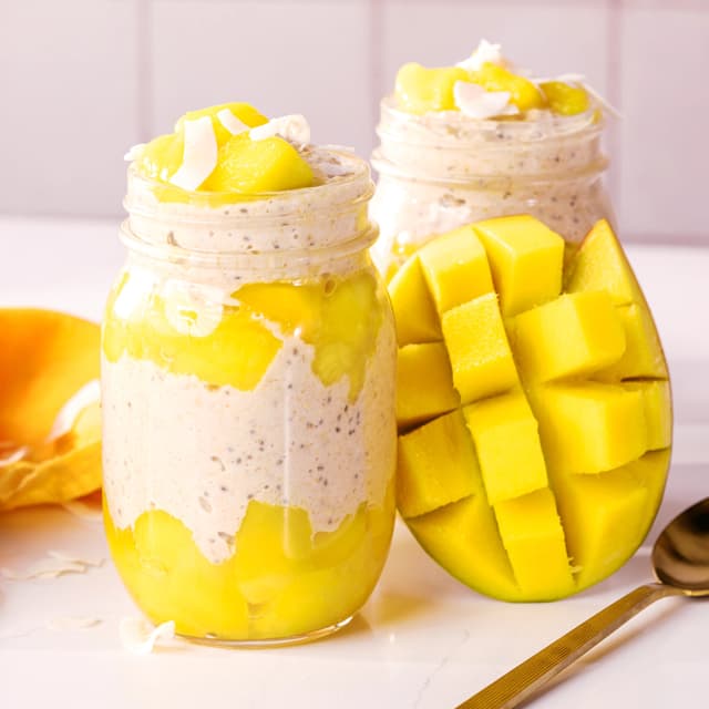Mango Coconut Overnight Oats