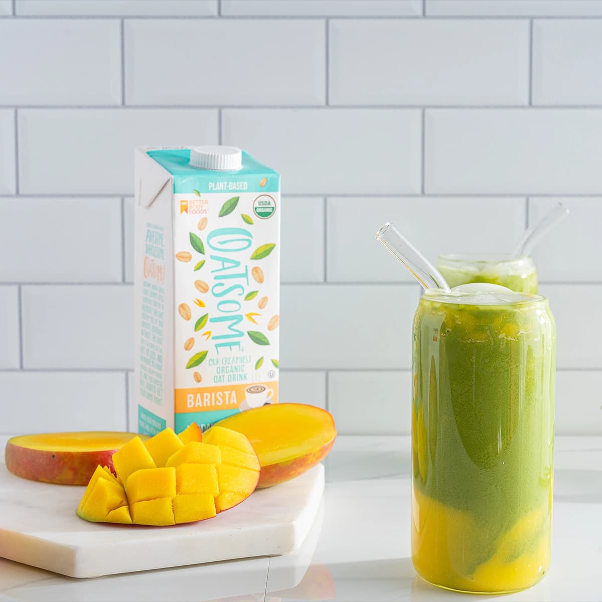 Mango Matcha Latte