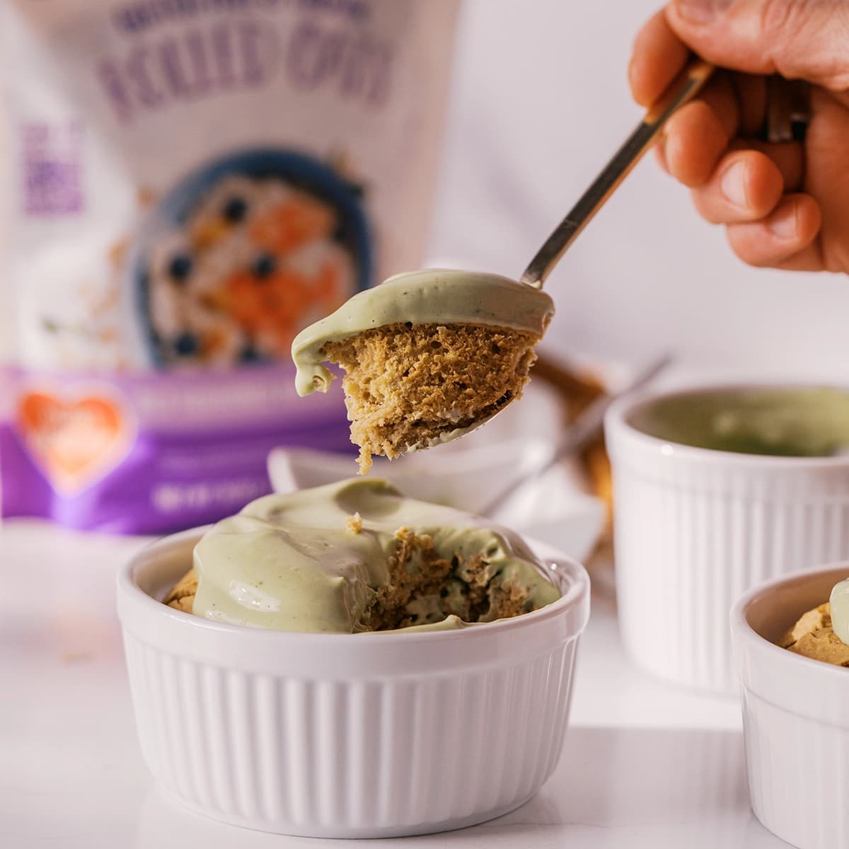 Matcha Lava Baked Oats