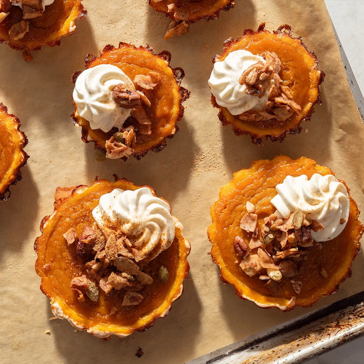 Mini Dairy-Free Pumpkin Pies