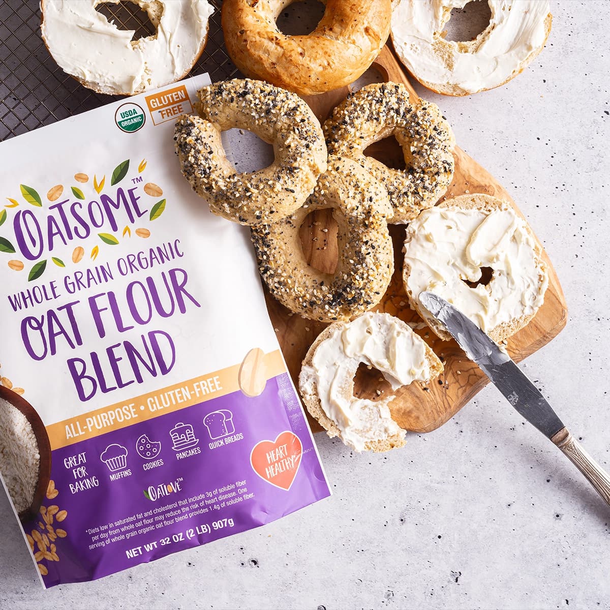 Oat Flour Bagels