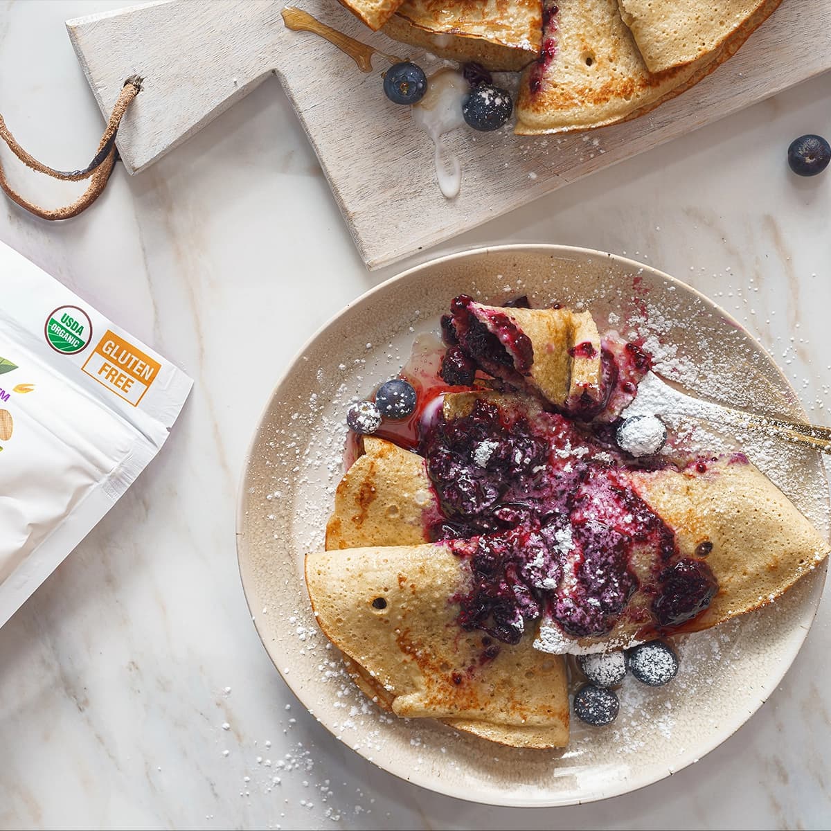 Oat Flour Crepes