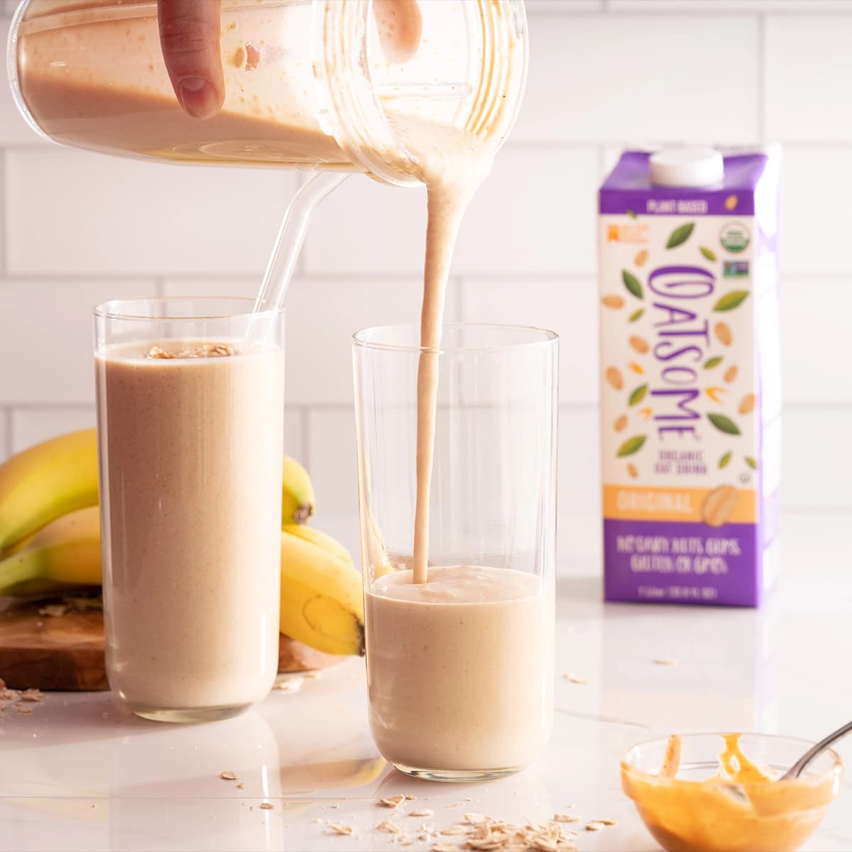 Peanut Butter Banana Oatmeal Smoothie