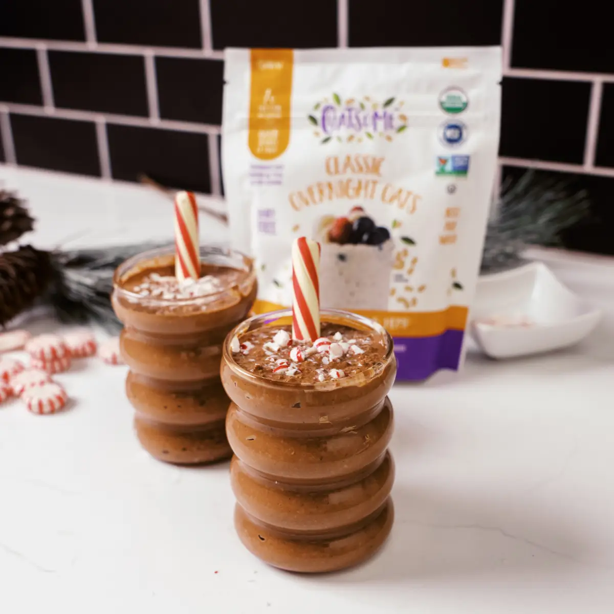 Peppermint Mocha Overnight Oats