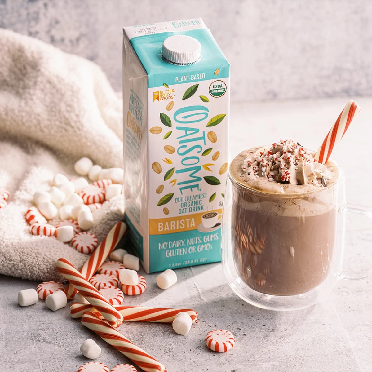 Peppermint Whipped Hot Cocoa