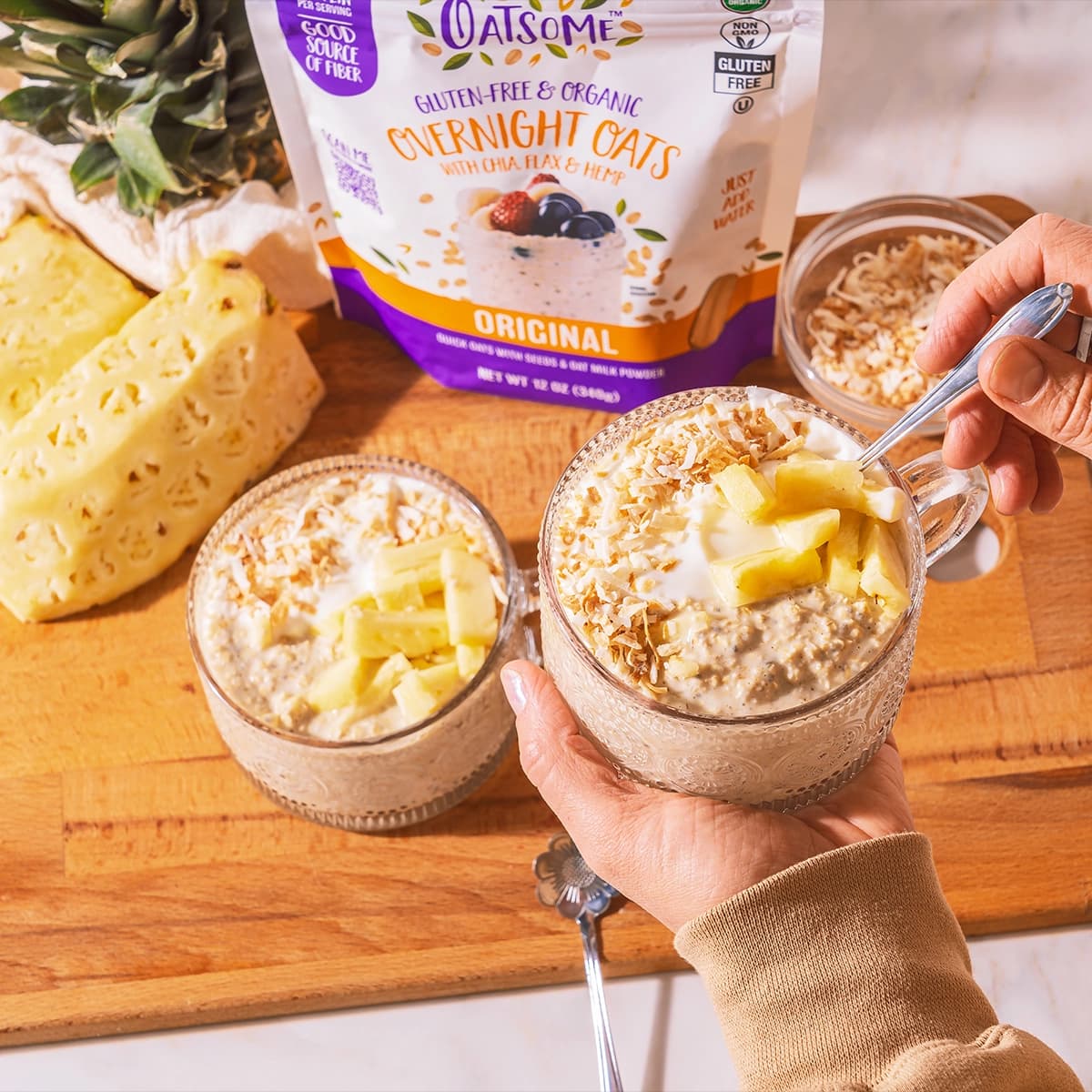 Pina Colada Overnight Oats