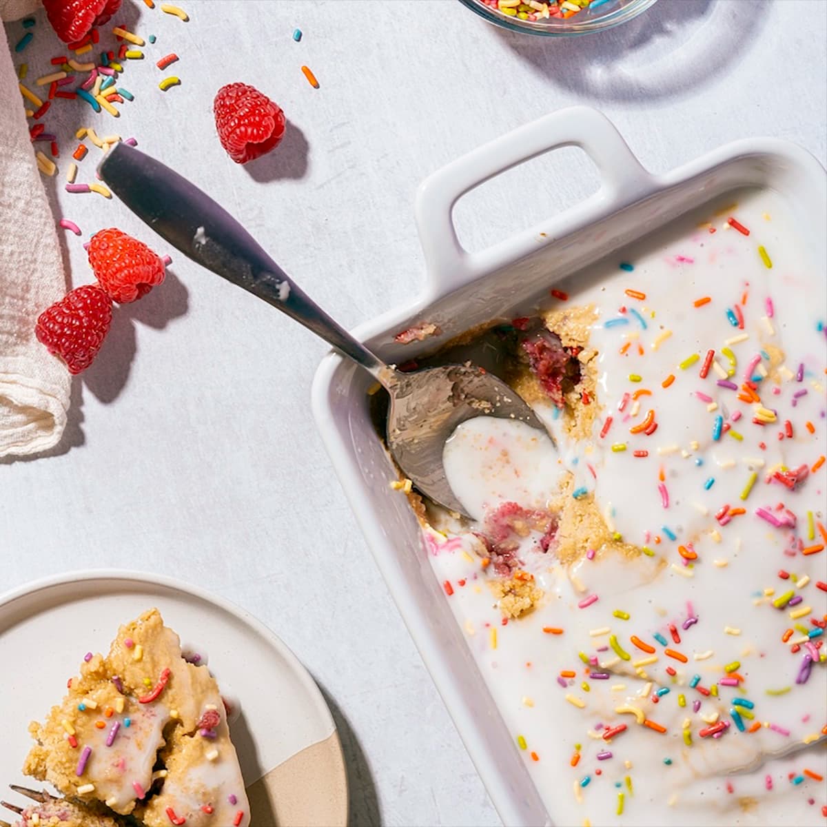Raspberry Baked Oats