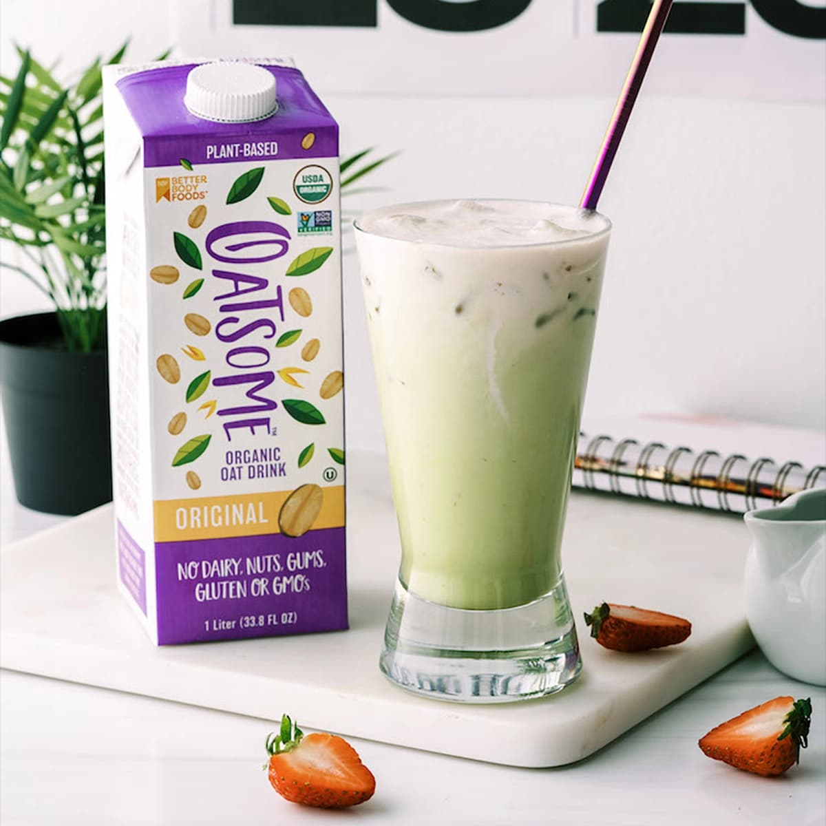Strawberry Matcha Latte