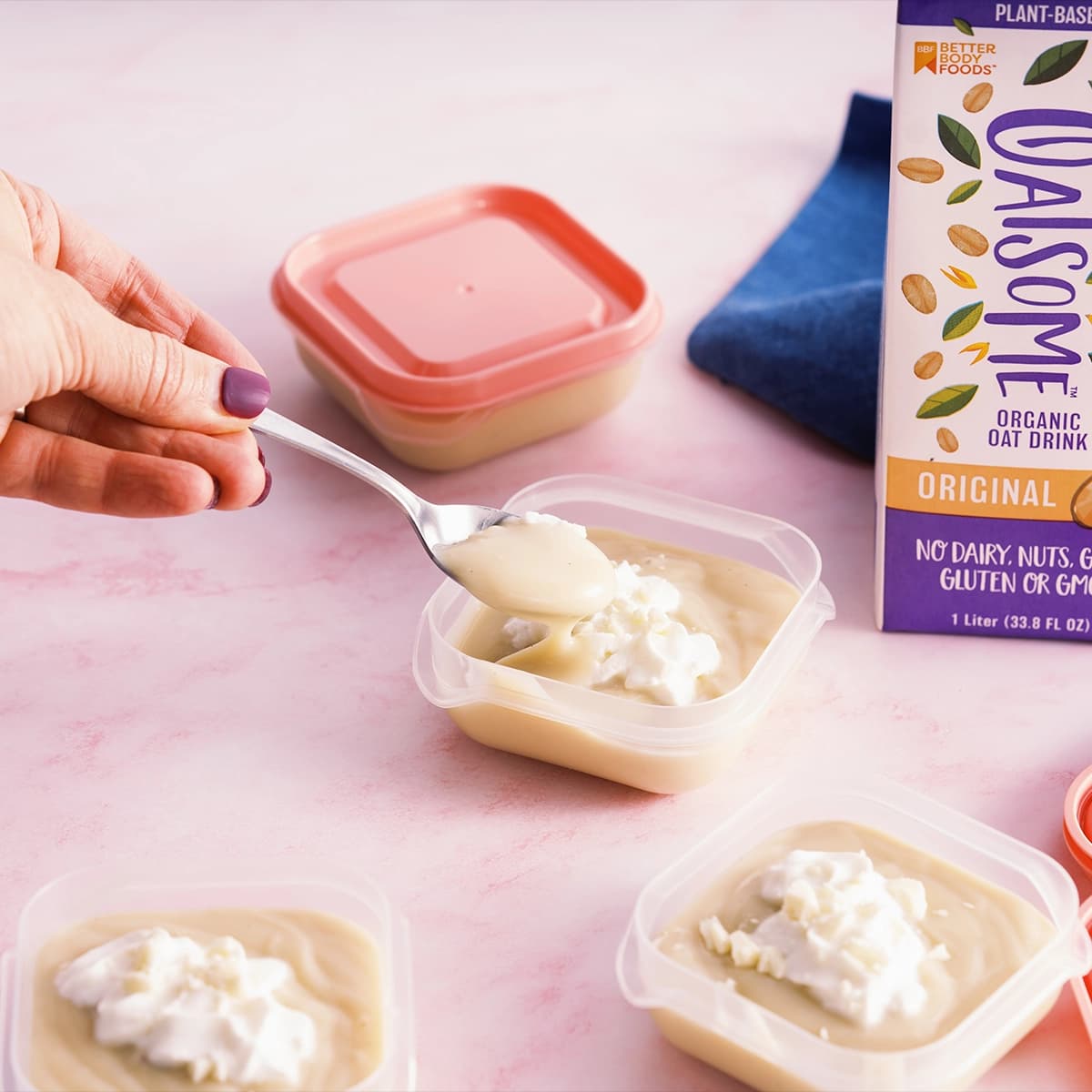 Vanilla Oat Milk Pudding Cups