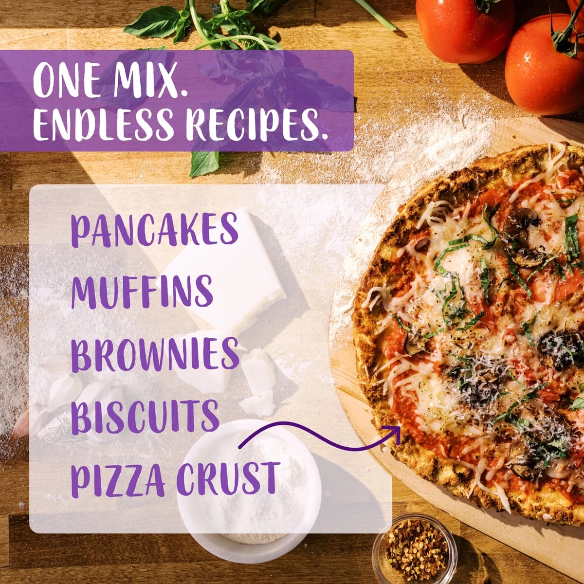 list of all the ways to use the baking blend