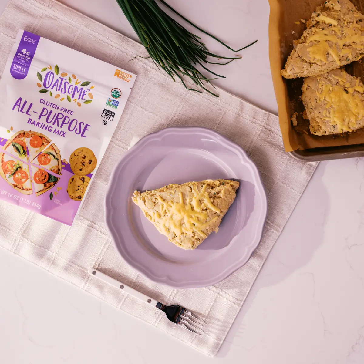Cheddar and Chives Scones